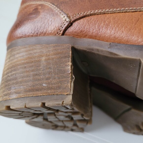 Brown Leather Ankle Boots - Picture 9 of 15